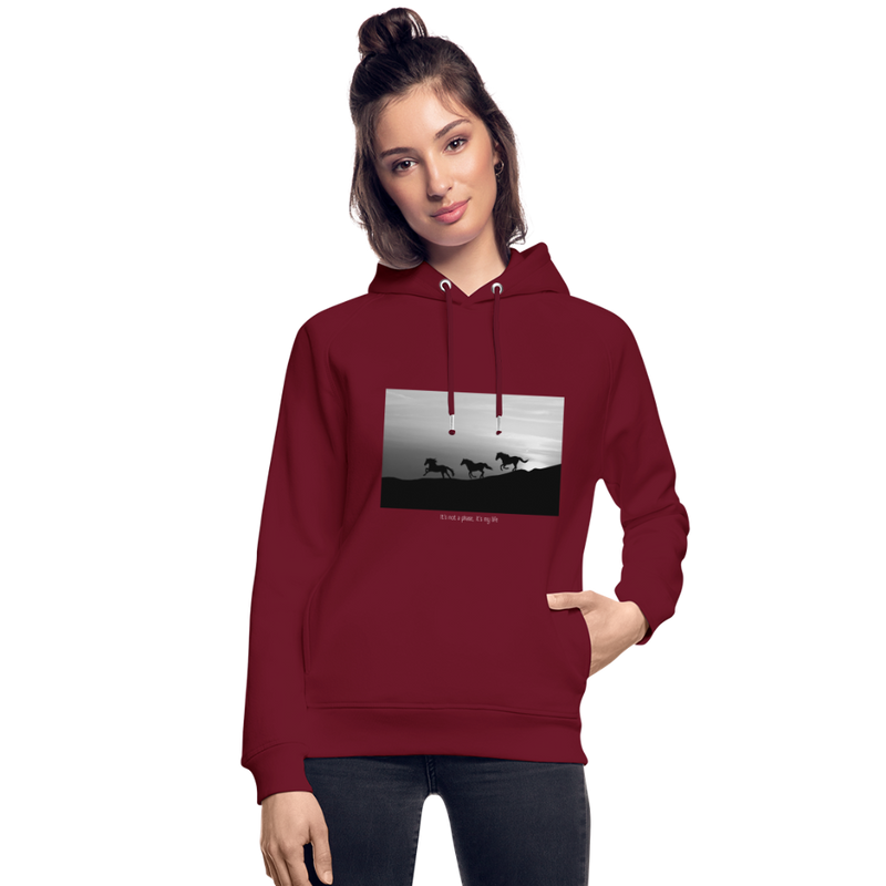 Hoodie AKB Life - burgundy